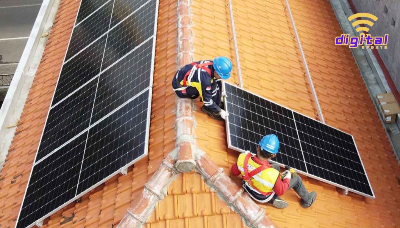 Atap Solar Panel Solusi Rumah Hemat Energi Atap rumah dipasang solar panel