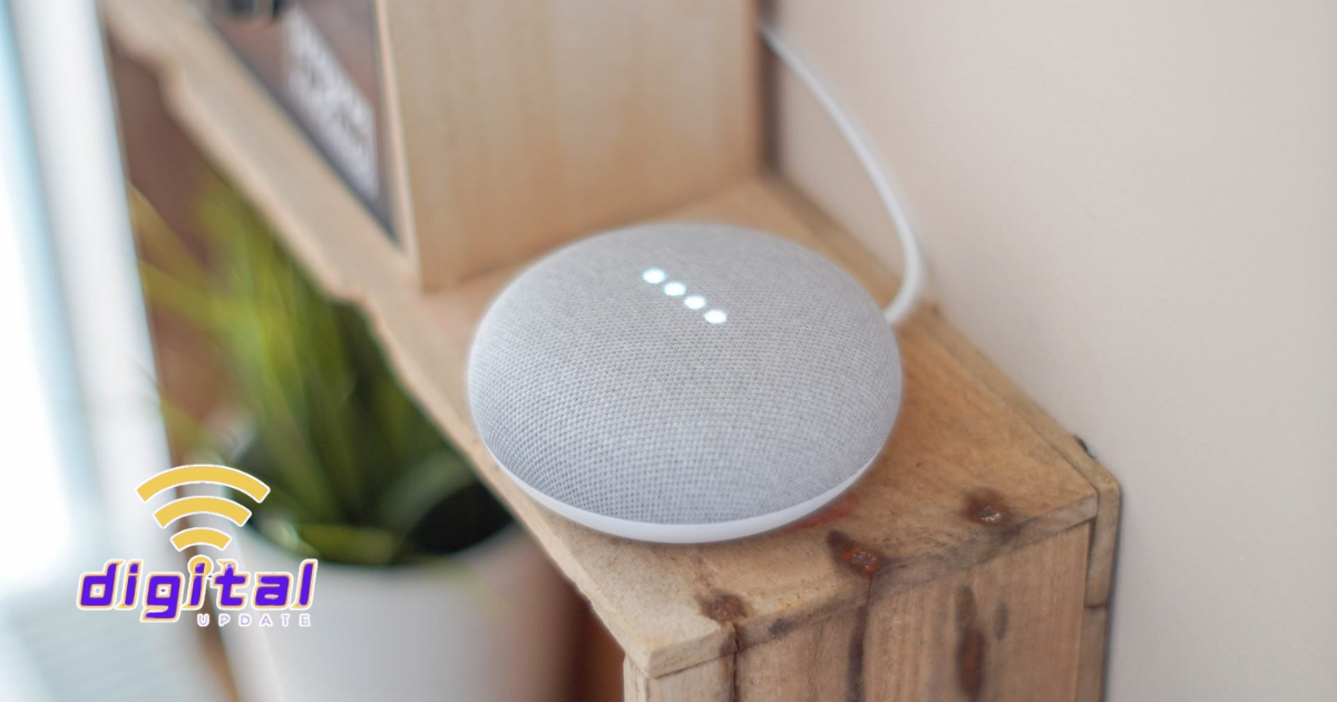 Rumah Pintar Modern dengan Google Nest Mini Rumah pintar modern canggih menggunakan Google Nest Mini